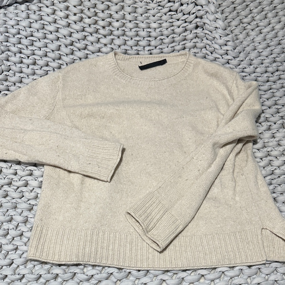 Jenni Kayne Beige Crew Neck Sweater